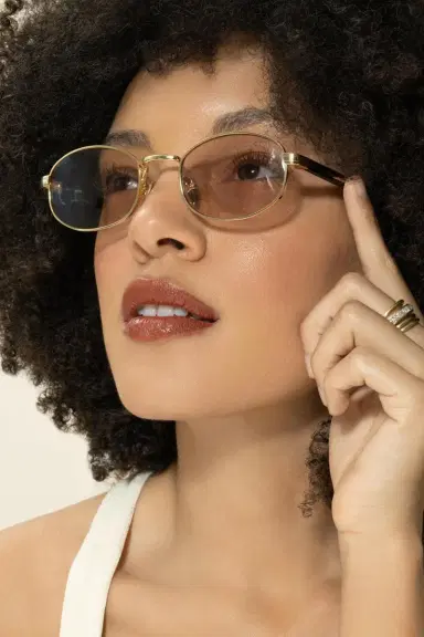 Prada Oval Small Frame Sunglasses | Thumbnail 3