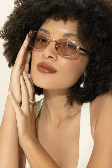 Prada Oval Small Frame Sunglasses | Thumbnail 4