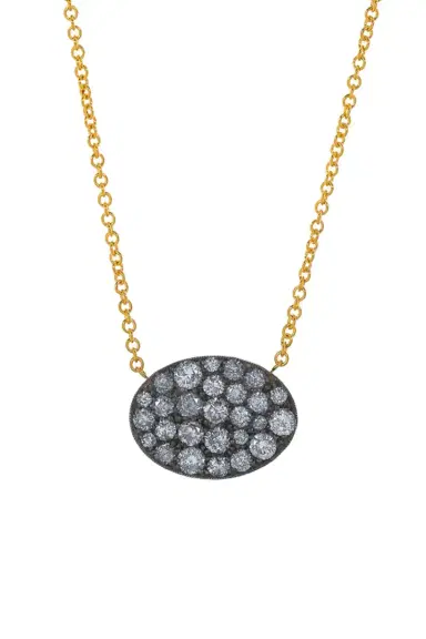 Sylva & Cie Oval Ten Table Pendant Necklace | Thumbnail 1