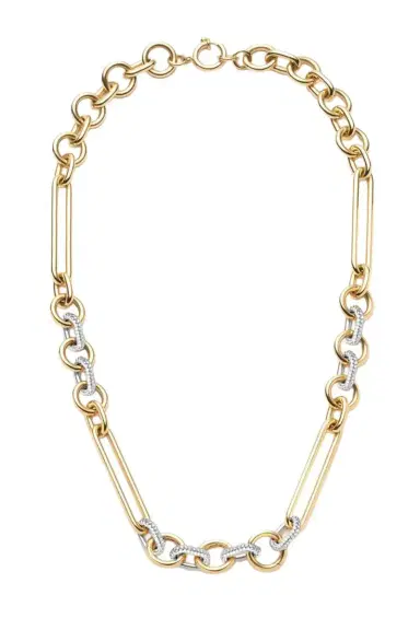 Foundrae Oversized Mixed Clip Chain Necklace | Thumbnail 1