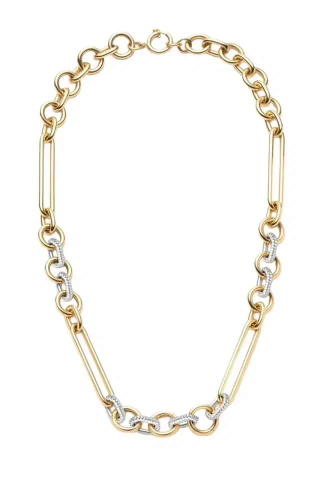 Foundrae Oversized Mixed Clip Chain Necklace