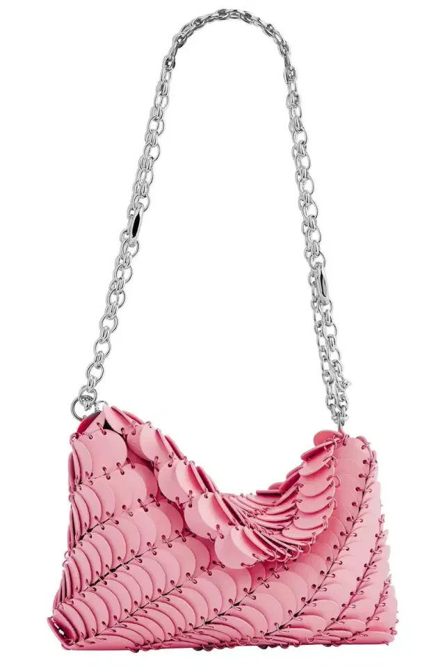 Rabanne Paco Night Bag - Pink Silver