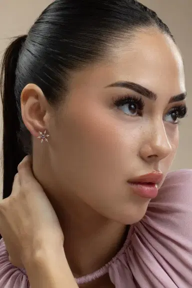ARUNASHI Padaparascha Diamond Kite Star Earrings | Thumbnail 4 ARUNASHI Padaparascha Diamond Kite Star Earrings | Thumbnail 4
