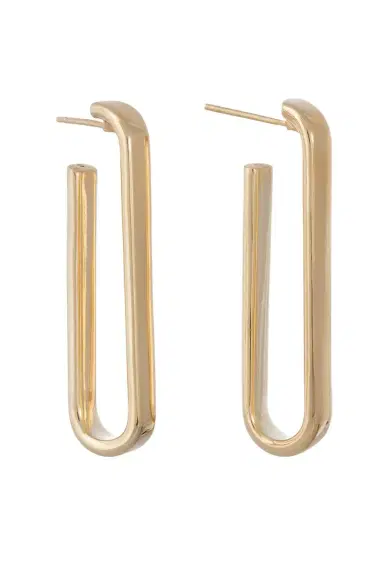 SIDNEY GARBER Paperclip Hoop Earrings | Thumbnail 1