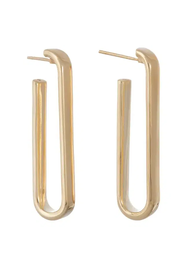 SIDNEY GARBER Paperclip Hoop Earrings