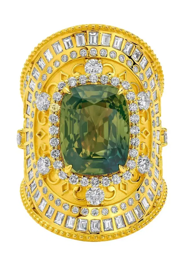 BUDDHA MAMA Parti Sapphire Diamond Wrap Ring