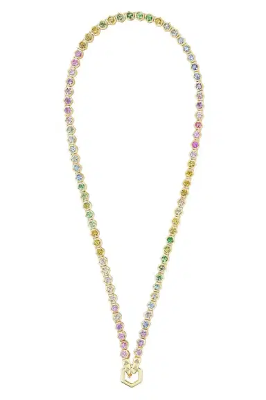 Harwell Godfrey Pastel Rainbow Open Tennis Necklace | Thumbnail 1 Harwell Godfrey Pastel Rainbow Open Tennis Necklace | Thumbnail 1
