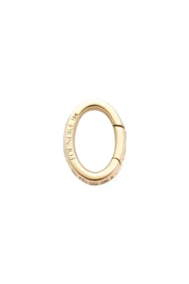 Foundrae Pave Oval Push Gate Annex Link | Thumbnail 1 Foundrae Pave Oval Push Gate Annex Link | Thumbnail 1