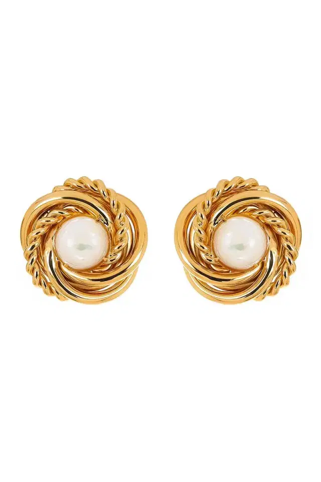 Gas Bijoux Pearl Atika Stud Earrings