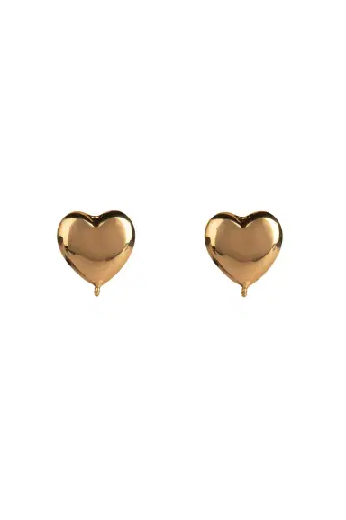 BOUNKIT JEWELRY Pearl Drop Heart Earrings | Thumbnail 3