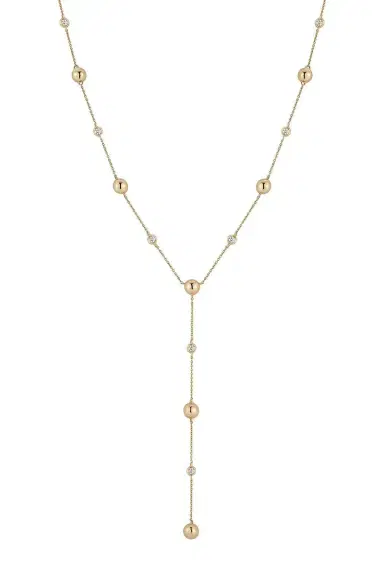 DANA REBECCA DESIGNS Pearl Sadie Oval Link Necklace | Thumbnail 1