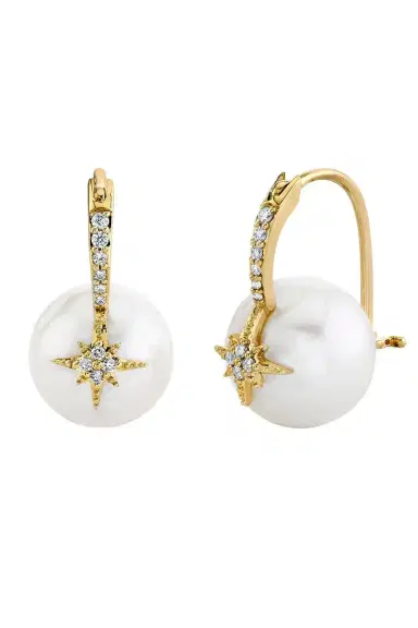 Sydney Evan Pearl Starburst Earrings | Thumbnail 1