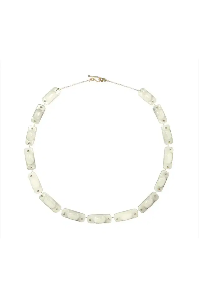 TEN THOUSAND THINGS Pearl Stone Tiles Necklace