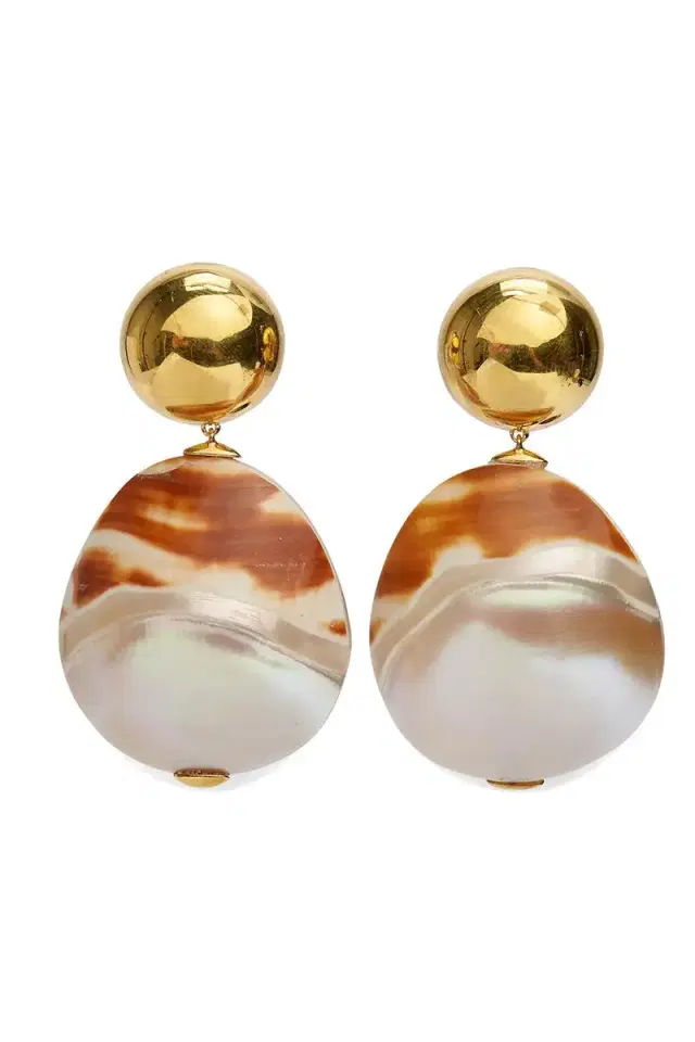 Lizzie Fortunato Pearl Tigre Rodan Earrings