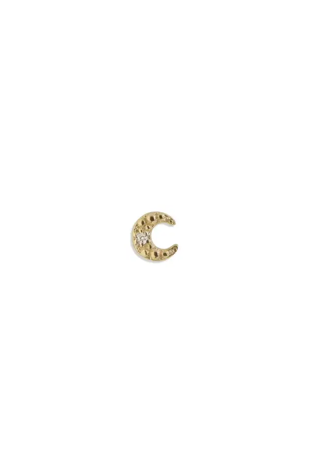 Anzie Petite Crescent Stud Earring