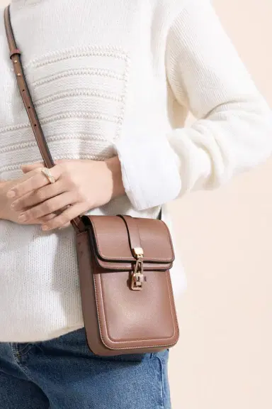 Gabriela Hearst Phone Pouch - Cognac | Thumbnail 2