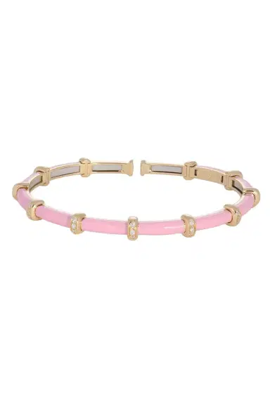 SIDNEY GARBER Pink Carly Bracelet - Yellow Gold | Thumbnail 1