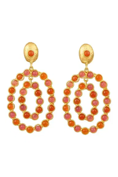 Sylvia Toledano Pink Jade Cornaline Gina Earrings | Thumbnail 1
