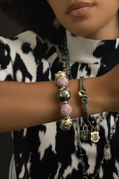 SEVAN BICAKCI Pink Moasic Large Ball Bracelet | Thumbnail 5