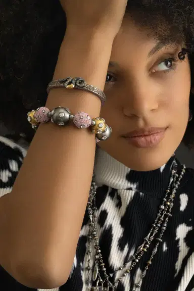 SEVAN BICAKCI Pink Moasic Large Ball Bracelet | Thumbnail 6