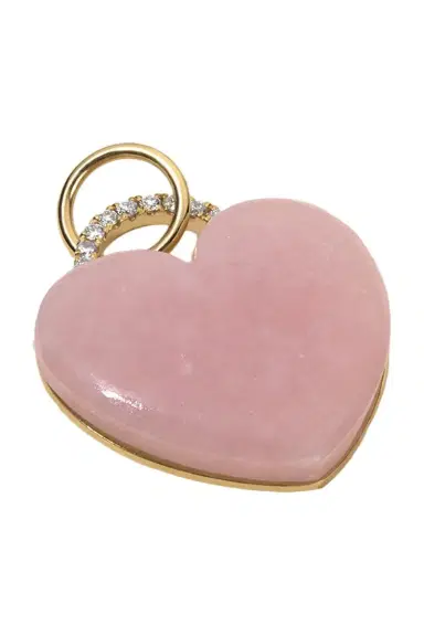 DEVON WOODHILL Pink Opal Heart Charm | Thumbnail 5