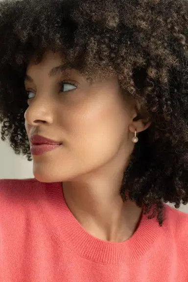 Sydney Evan Pink Opal Mini Starburst Earrings | Thumbnail 2
