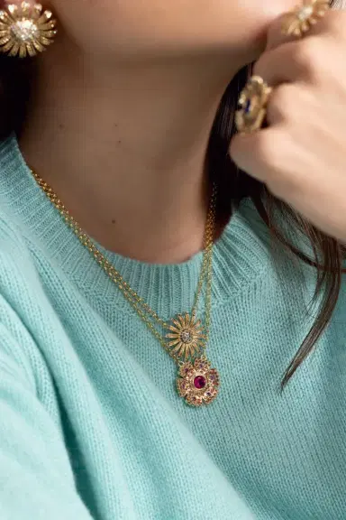 Harwell Godfrey Pink Petunia Necklace | Thumbnail 3 Harwell Godfrey Pink Petunia Necklace | Thumbnail 3