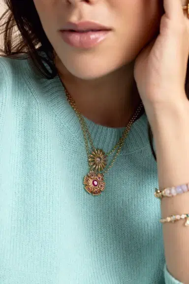 Harwell Godfrey Pink Petunia Necklace | Thumbnail 4 Harwell Godfrey Pink Petunia Necklace | Thumbnail 4