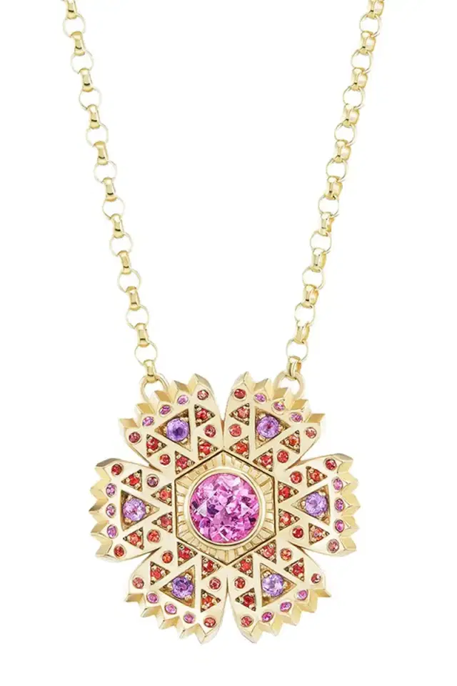Harwell Godfrey Pink Petunia Necklace