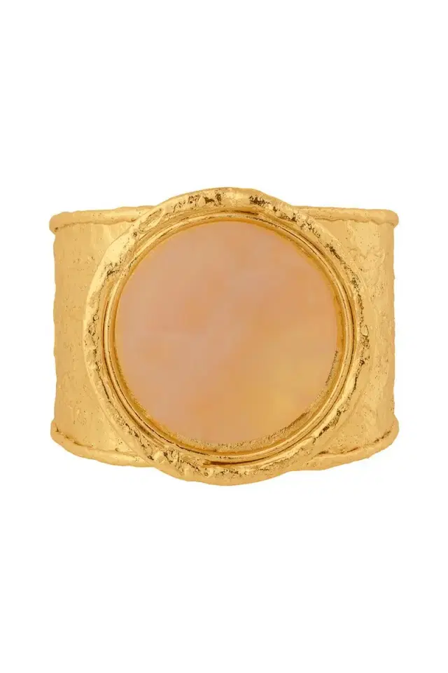Sylvia Toledano Pink Quartz Sphere Cuff Bracelet