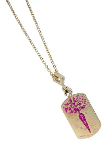 CASTRO SMITH Pink Rabbit Pendant Necklace | Thumbnail 3