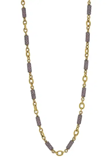 Sylva & Cie Pink Sapphire Bullet Chain | Thumbnail 1 Sylva & Cie Pink Sapphire Bullet Chain | Thumbnail 1