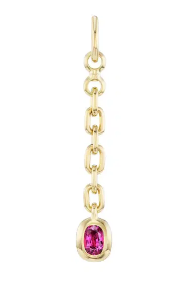 Uniform Object Pink Sapphire Carriage Drop Charm | Thumbnail 1