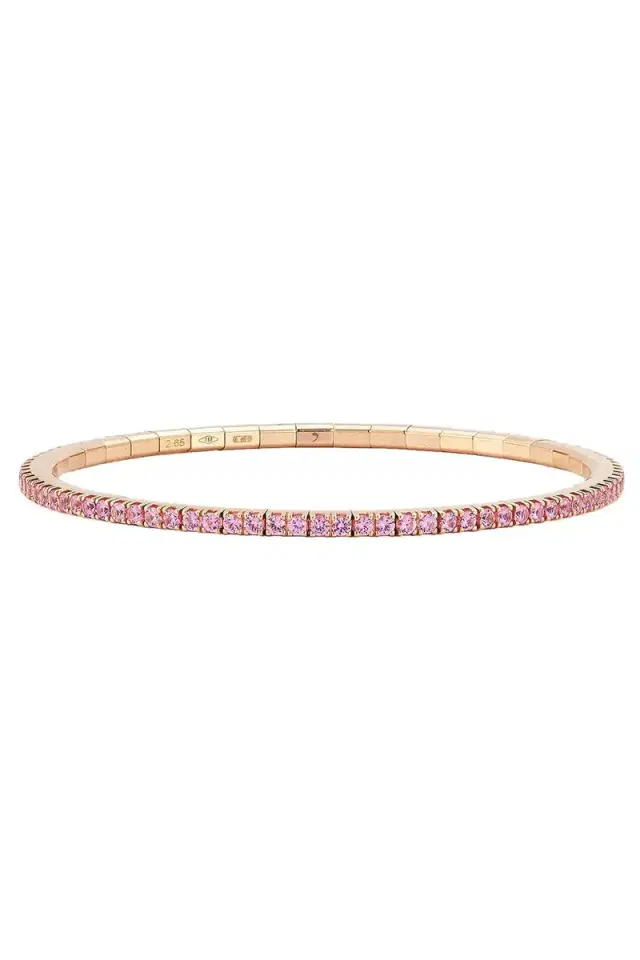 ROBERTO DEMEGLIO Pink Sapphire Extensible Stretch Bracelet