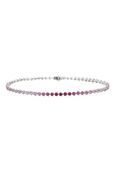 LISA NIK Pink Sapphire Ombre Bracelet | Thumbnail 1