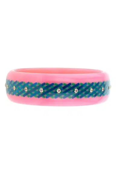 MARK DAVIS Pink Sapphire Pink Bakelite Bangle | Thumbnail 1