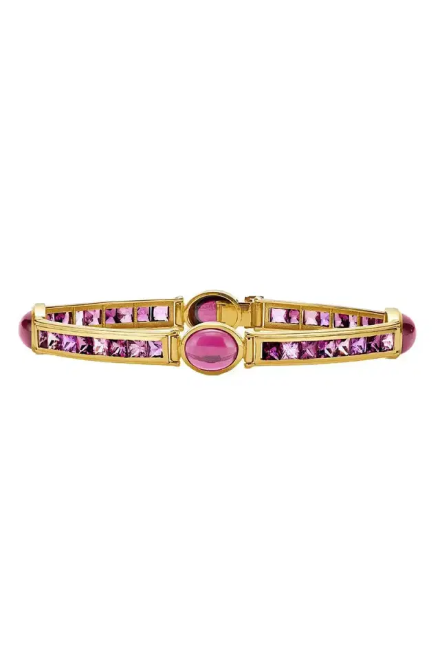 VAN Pink Sapphire St Tropez Stack Bracelet