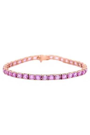 YI COLLECTION Pink Sapphire Supreme Tennis Bracelet | Thumbnail 1