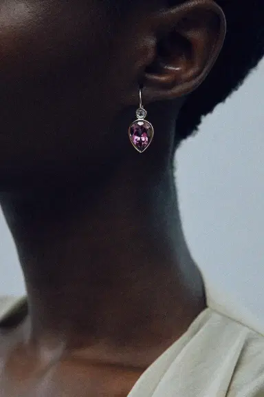 LIZZIE FORTUNATO FINE Pink Topaz Hera Earrings | Thumbnail 2