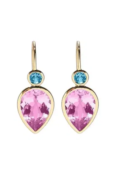 LIZZIE FORTUNATO FINE Pink Topaz Hera Earrings | Thumbnail 1