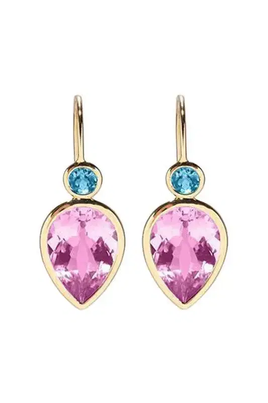 LIZZIE FORTUNATO FINE Pink Topaz Hera Earrings