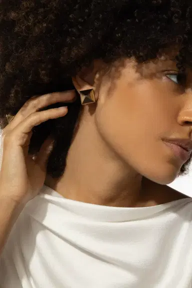 ALETTO BROTHERS Piramide Stud Earrings | Thumbnail 2