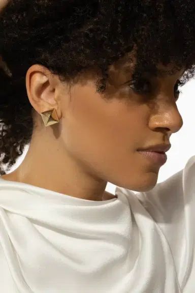ALETTO BROTHERS Piramide Stud Earrings | Thumbnail 3