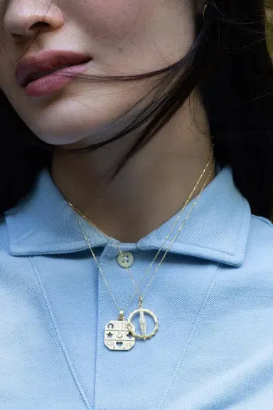 MONICA RICH KOSANN Points North Large Compass Charm | Thumbnail 2