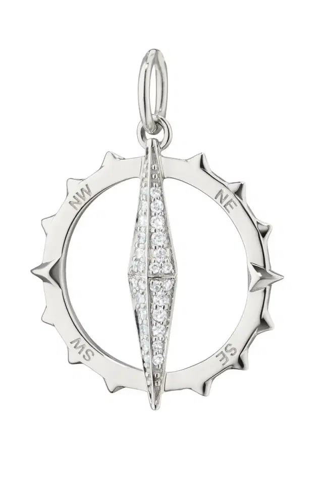 MONICA RICH KOSANN Points North Large Compass Charm