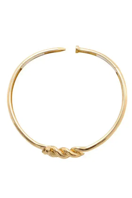 DAVID WEBB Polished Twist Nail Collar