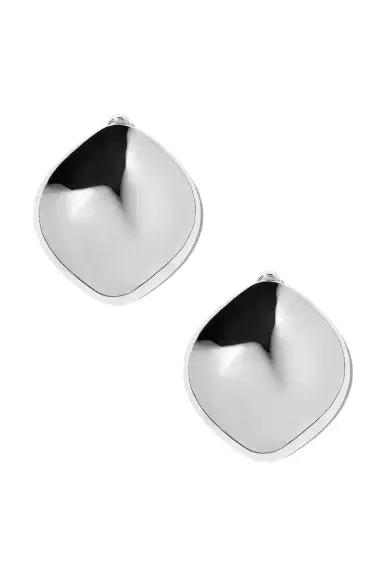 Jennifer Fisher Puffy Cushion Earrings - Silver | Thumbnail 1