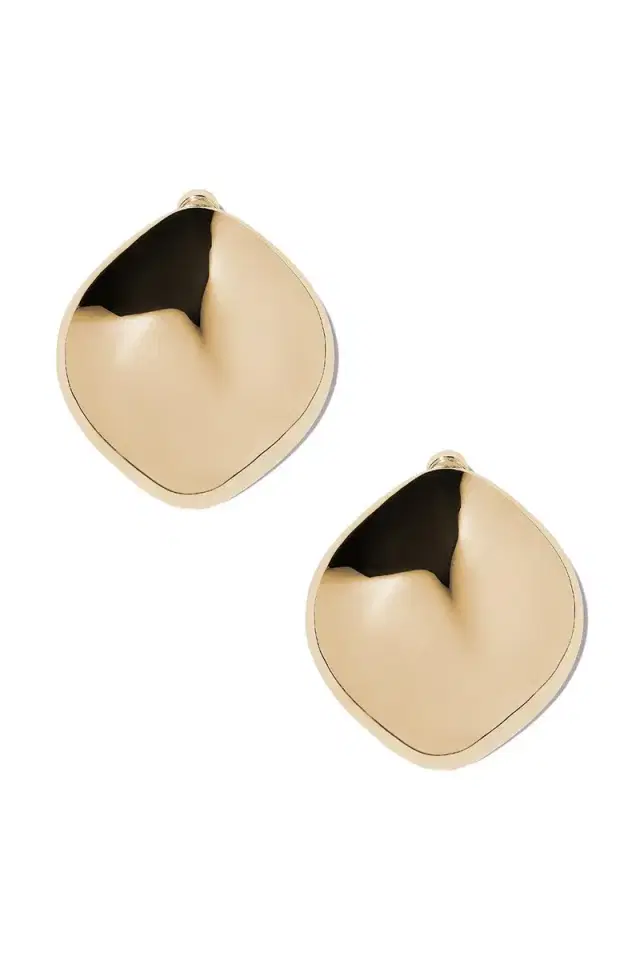 Jennifer Fisher Puffy Cushion Earrings - Yellow Gold
