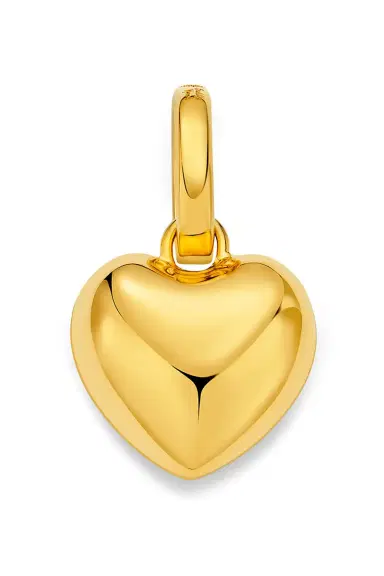 BUDDHA MAMA Puffy Heart Pendant - Gold | Thumbnail 4