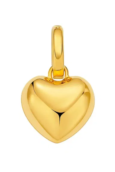 BUDDHA MAMA Puffy Heart Pendant - Gold | Thumbnail 1